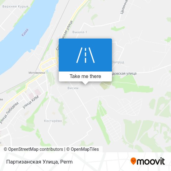 Партизанская Улица map
