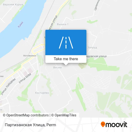 Партизанская Улица map