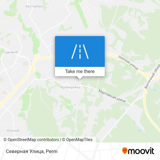 Северная Улица map