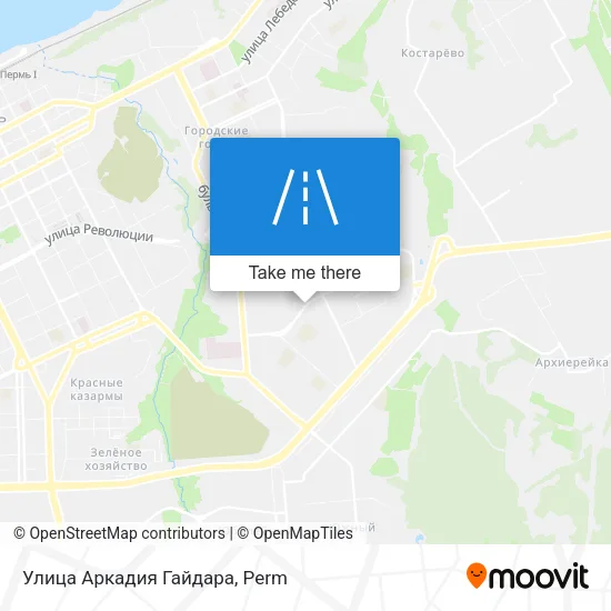 Улица Аркадия Гайдара map