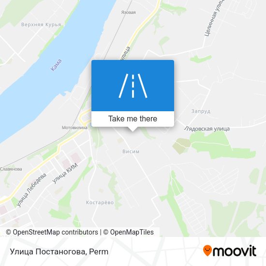 Улица Постаногова map
