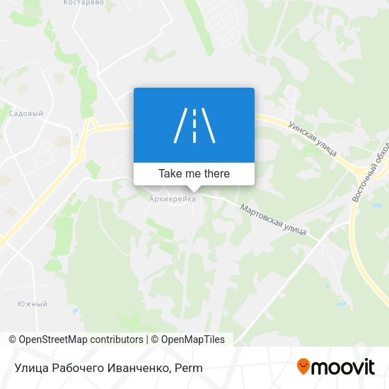 Улица Рабочего Иванченко map