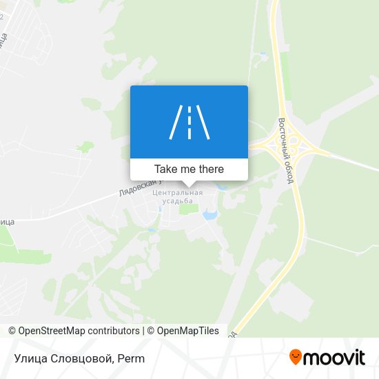 Улица Словцовой map