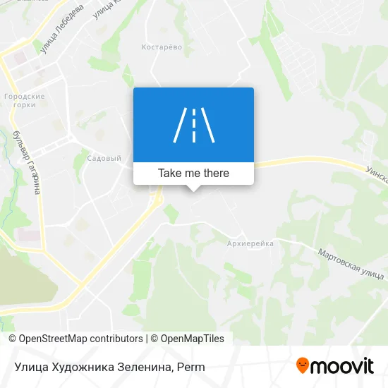 Улица Художника Зеленина map