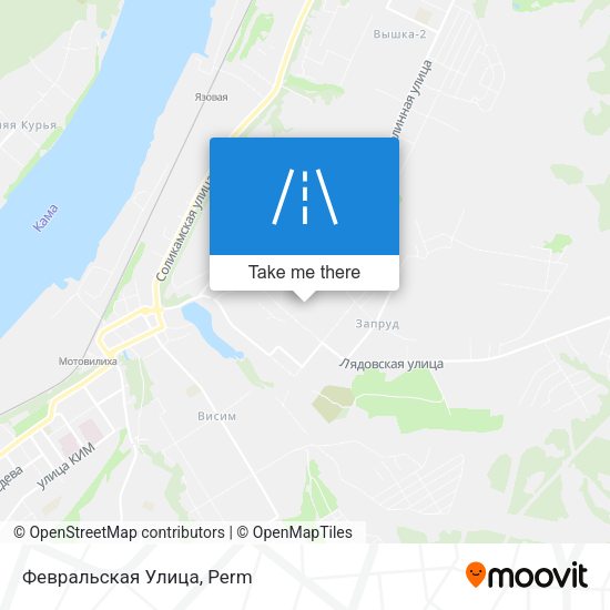 Февральская Улица map