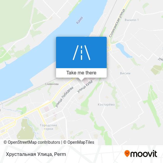 Хрустальная Улица map