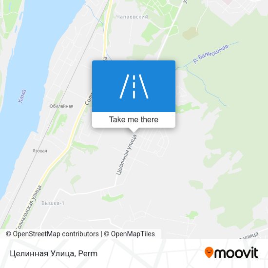 Целинная Улица map
