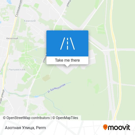 Азотная Улица map