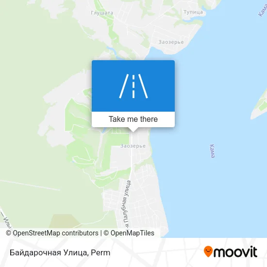 Байдарочная Улица map