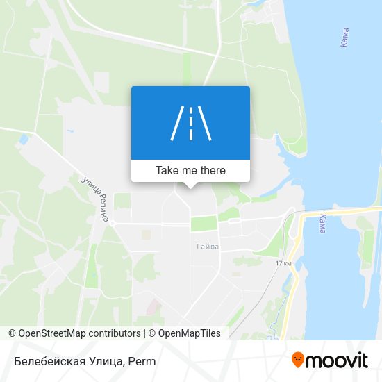 Белебейская Улица map