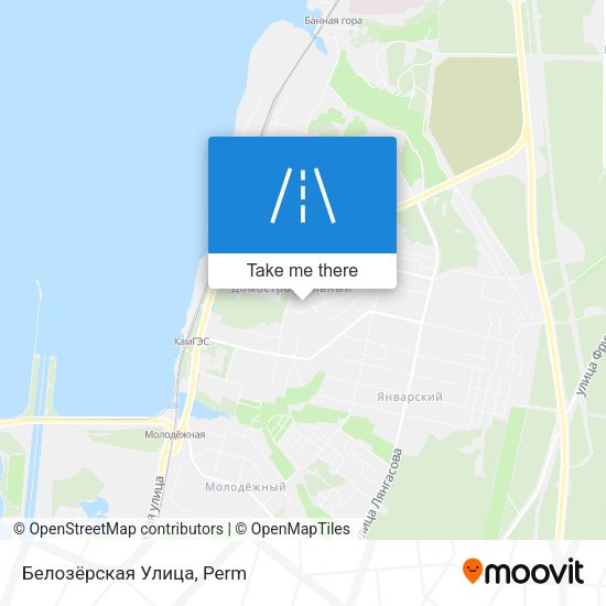 Белозёрская Улица map