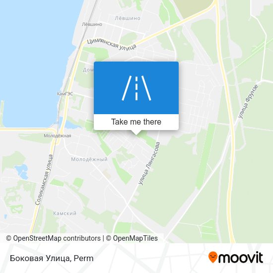 Боковая Улица map
