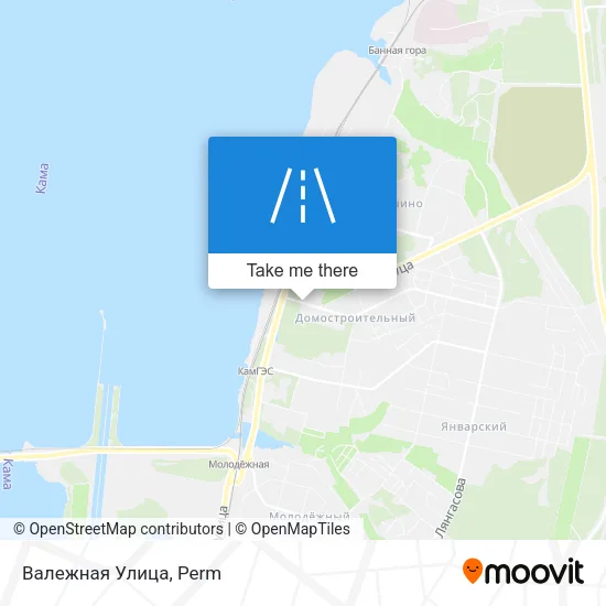 Валежная Улица map