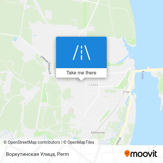 Воркутинская Улица map