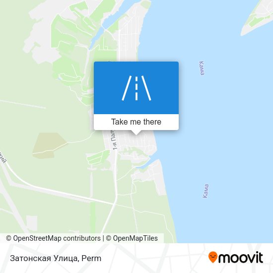 Затонская Улица map