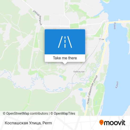 Коспашская Улица map