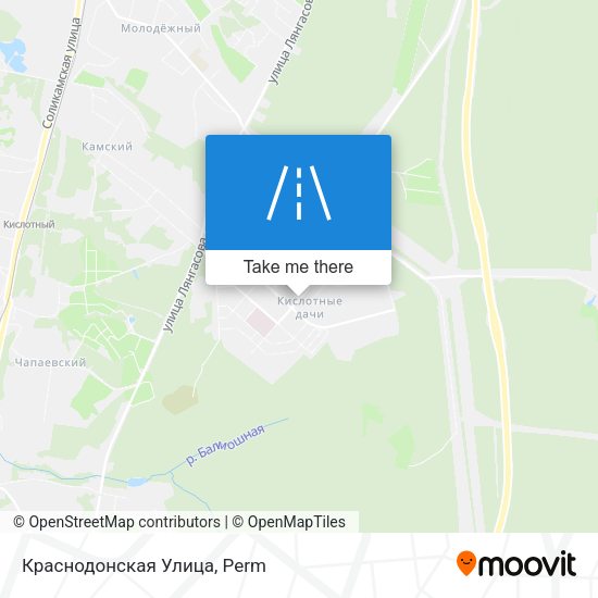 Краснодонская Улица map