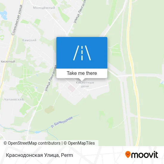 Краснодонская Улица map