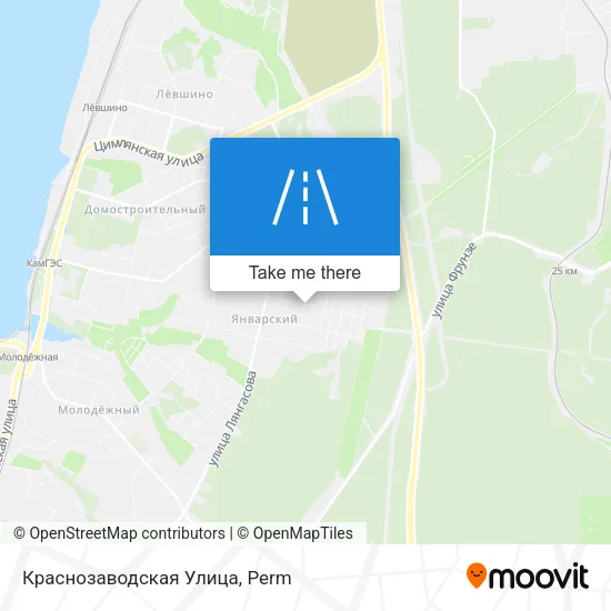 Краснозаводская Улица map