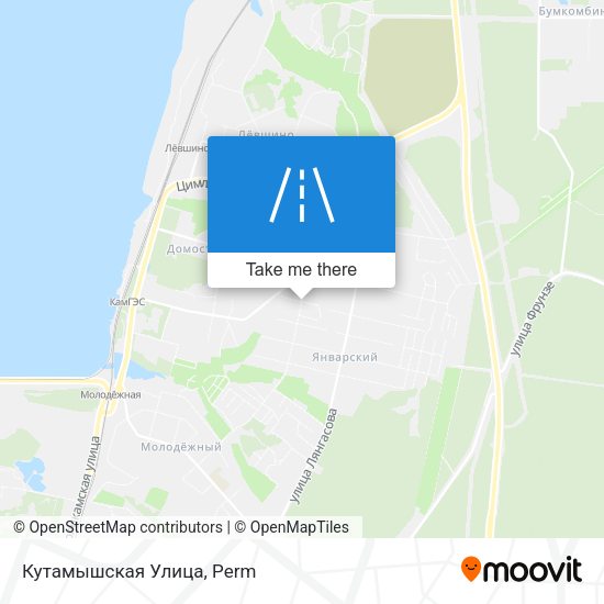 Кутамышская Улица map
