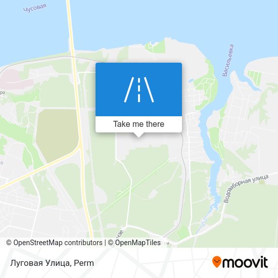 Луговая Улица map