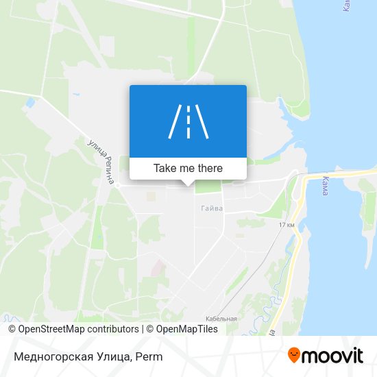 Медногорская Улица map