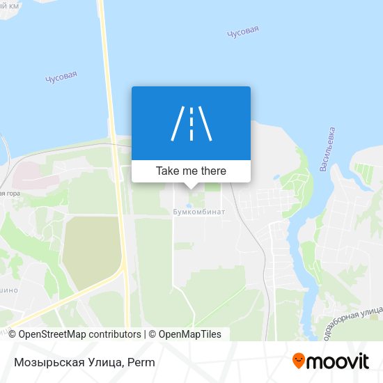 Мозырьская Улица map