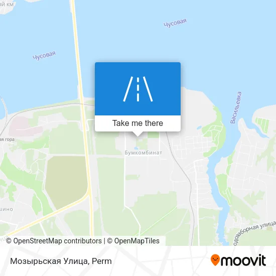 Мозырьская Улица map