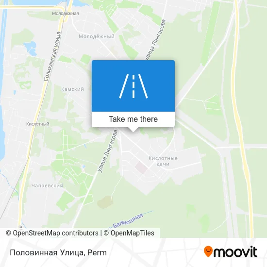 Половинная Улица map