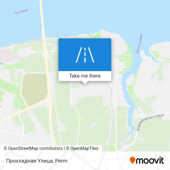 Прохладная Улица map