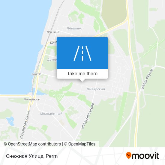 Снежная Улица map