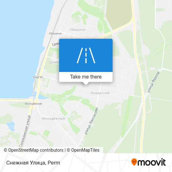 Снежная Улица map