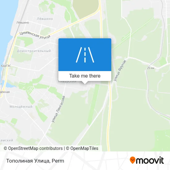 Тополиная Улица map