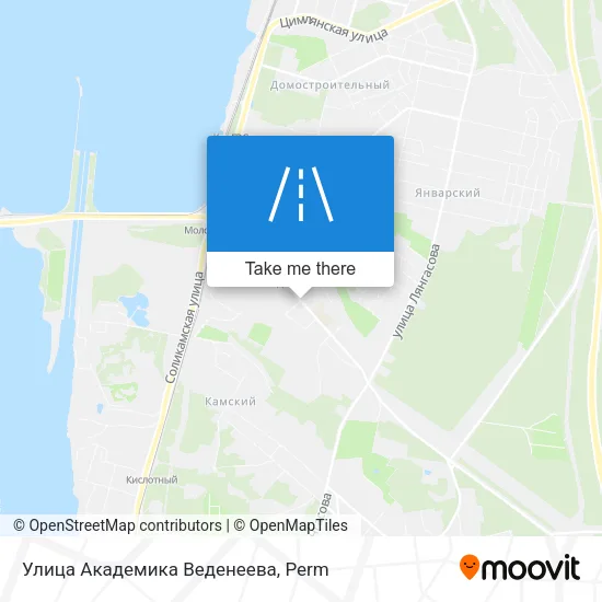 Улица Академика Веденеева map