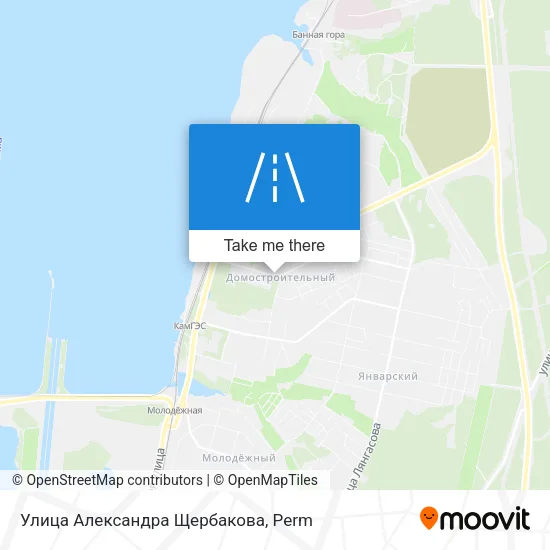 Улица Александра Щербакова map