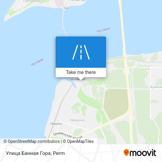 Улица Банная Гора map
