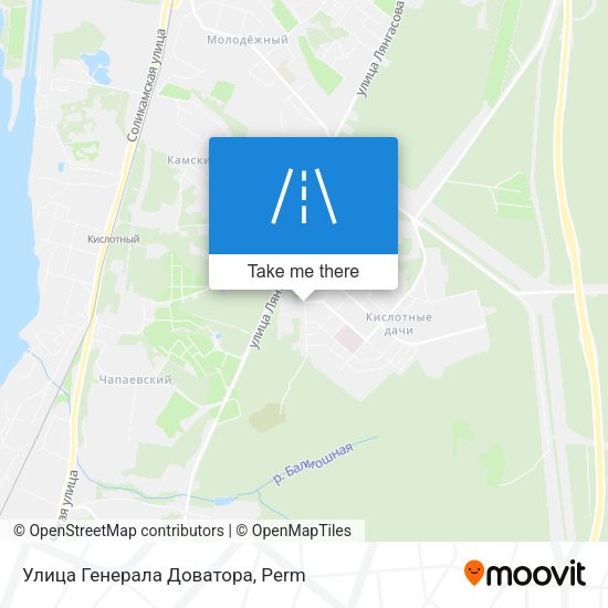 Улица Генерала Доватора map