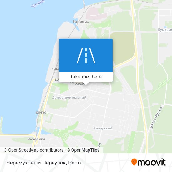 Черёмуховый Переулок map