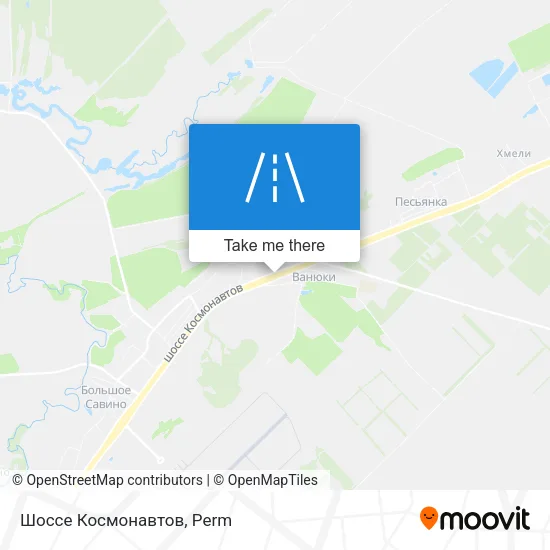 Шоссе Космонавтов map