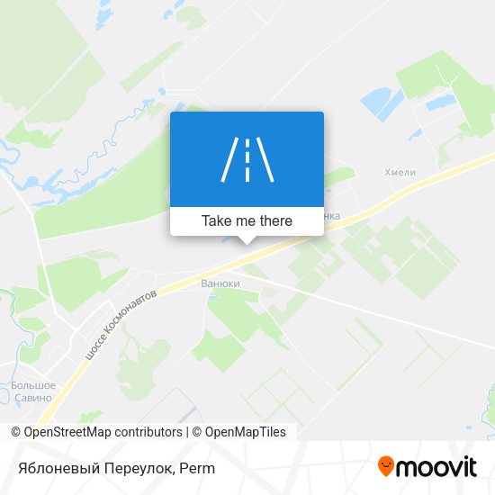 Яблоневый Переулок map