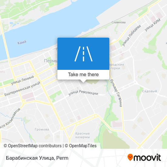 Барабинская Улица map