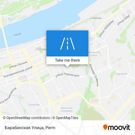 Барабинская Улица map