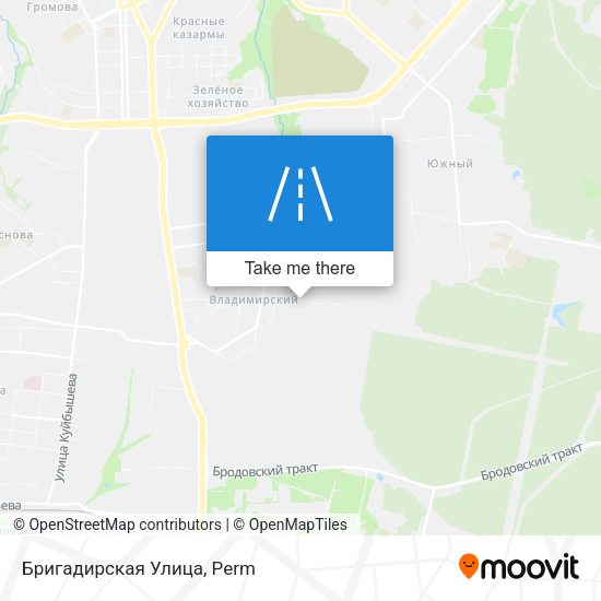 Бригадирская Улица map