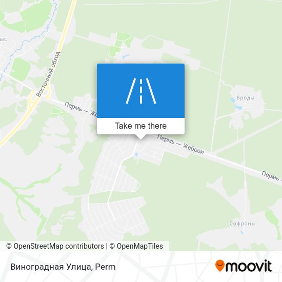 Виноградная Улица map