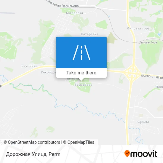 Дорожная Улица map