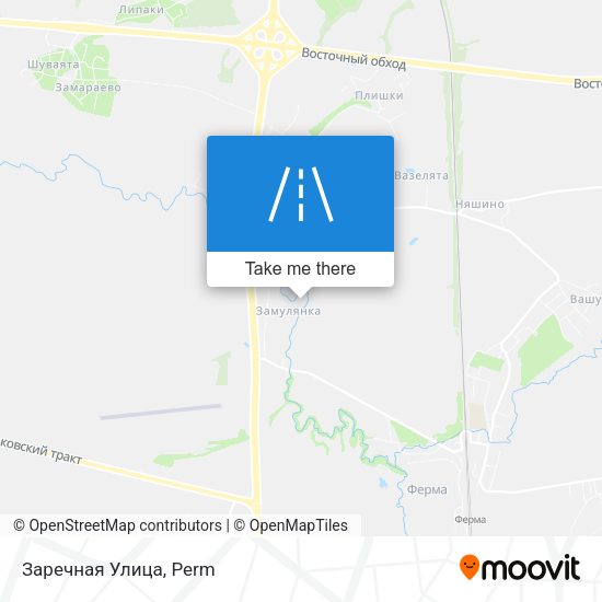 Заречная Улица map