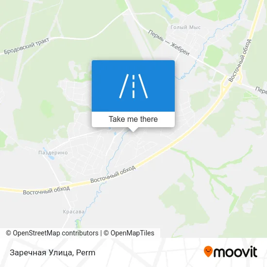 Заречная Улица map
