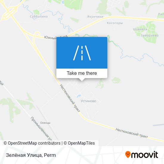 Зелёная Улица map