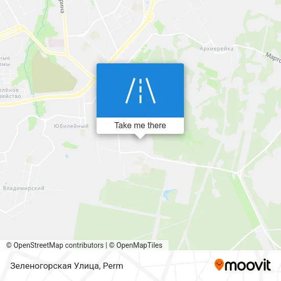 Зеленогорская Улица map