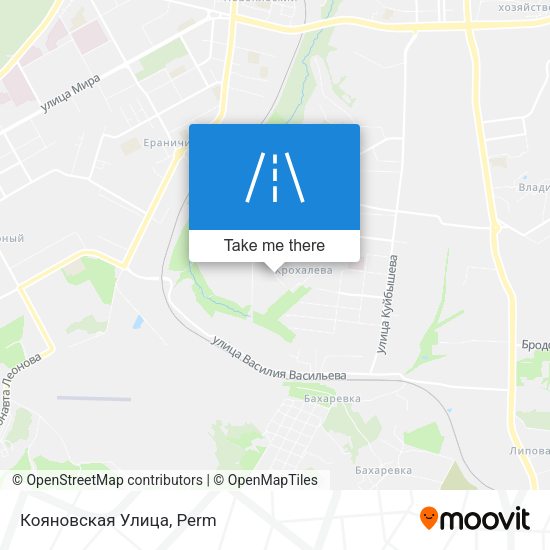 Кояновская Улица map